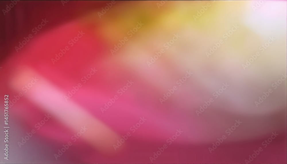 Fototapete soft colorful bokeh background with warm red pink yellow gradient for new year web design, print templates, branding visuals, abstract graphic resource

