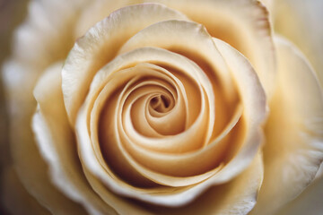 Cream colored rose flower.