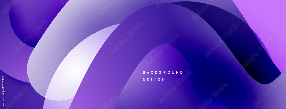 Leinwandbilder abstract purple layers create dynamic background. smooth gradients, flowing shapes suggest modern de