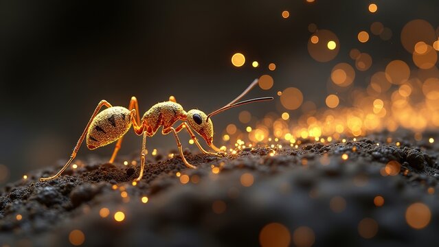 Microscopic particle orange dynamic diagram