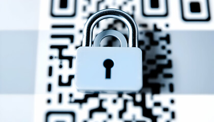 Secure Qr Code With Lock