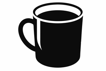 Coffee Mug Silhouette Vector Illustration 