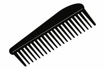 Comb Silhouette Vector Illustration 
