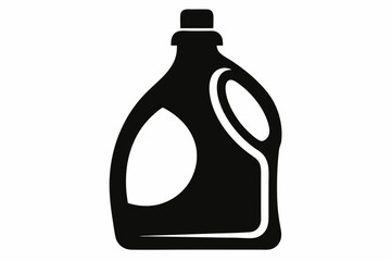 Detergent Bottle Silhouette Vector Illustration 