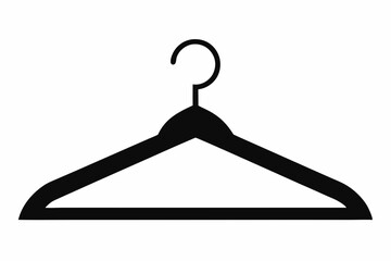 Empty Hanger Silhouette Vector Illustration 