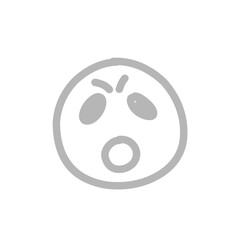 Fototapeta premium emoticon face doodle