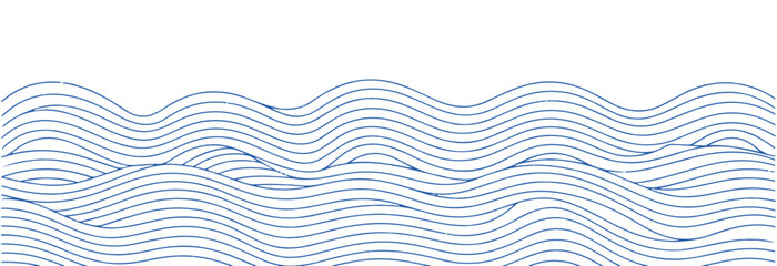Blue wave pattern with white background abstract design