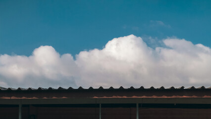 clouds on the roof