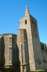 Eglise en pierres de lave, Portiragnes, 34, Herault, France