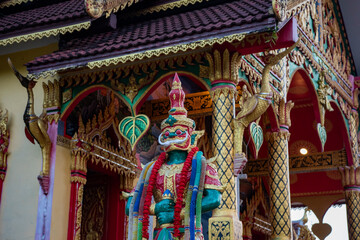 Obraz premium THAILAND NAN BO KLUEA TOWN WAT BO LUANG