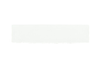 Torn paper strip with jagged edges isolated on transparent background