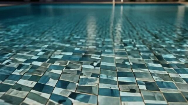 blue swimming pool