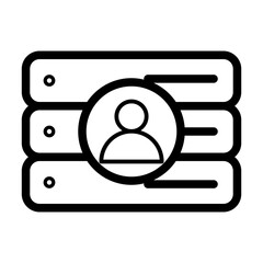 access control line icon