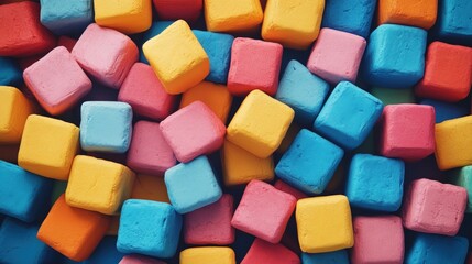 Colorful square blocks