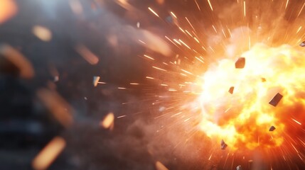 Powerful explosion
