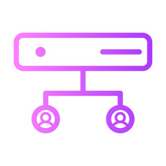 shared hosting gradient icon