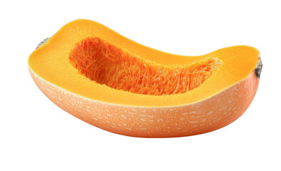 butternut squash slice - vibrant orange vegetable half