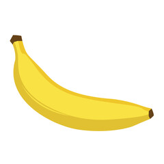 banana isolated on white background