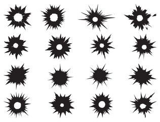 BULLET HOLE SILHOUETTE