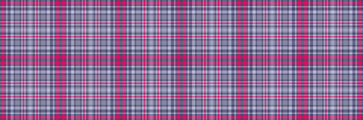 Vibrant pink and purple plaid pattern.  Perfect for textile design, website backgrounds, or fashion projects.  This seamless texture offers a classic yet modern feel, representing order and style.