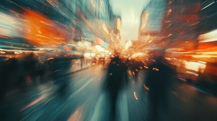 Blurry and dynamic, these abstract backgrounds evoke a vibrant sense of motion, creating an engaging visual experience.