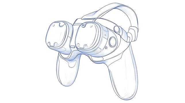VR Headset Sketch Design.