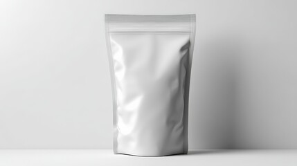 Matte Coffee Bag Mockup on Isolated White Background