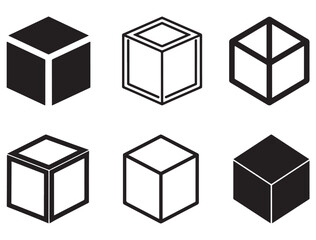 CUBE SHAPES SILHOUETTE