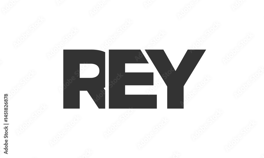 Fototapete rey logo design template with strong and modern bold text. initial based vector logotype featuring s