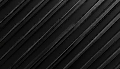 Obraz premium Abstract Black Diagonal Lines Texture Background Dark Minimalist Design Surface Material