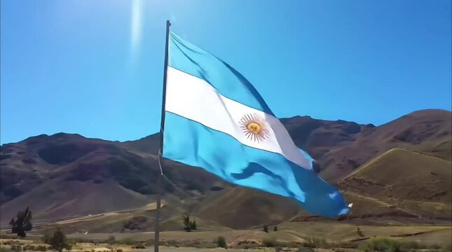 Flag of Argentine 