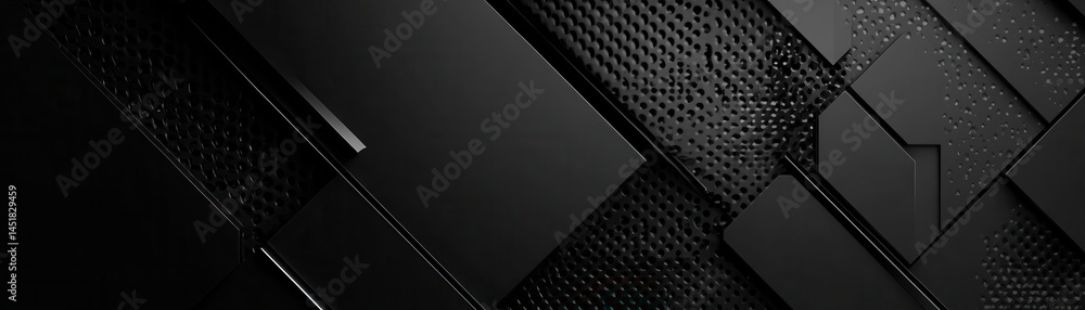 Aufkleber abstract dark background featuring geometric pattern black textured design with modern style graphic