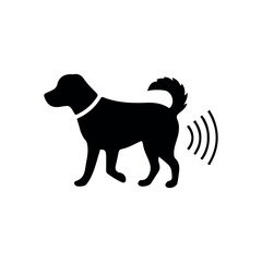 black dog silhouette