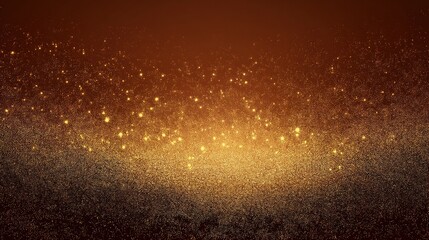 Fototapeta premium Luxurious Golden Gradient Background with Glowing Particles