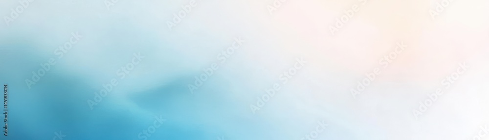 Poster Abstract Gradient Background in Shades of Blue White and Light Orange Featuring a Smooth Transition and Watercolor Texture Creating a Calming and Artistic Visual Effect