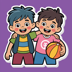 Best Friends Sticker.