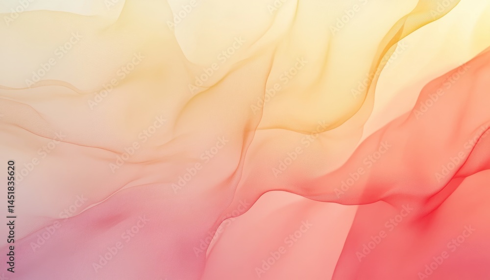 Poster Abstract Swirls of Yellow Pink and Orange Creating a Visually Stunning Gradient Pattern with Fluid Ink Dynamics and Smooth Textures for Modern Design Backdrop