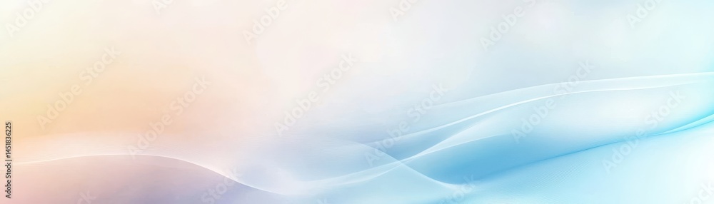 Poster Abstract Wavy Background Design with Soft Pastel Colors and Gradient Light Effect Ideal for Modern Presentation Template Futuristic and Dynamic Graphic Element