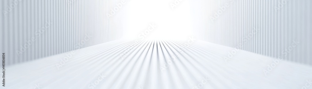 Poster Abstract White Architecture with Parallel Lines and Linear Perspective Clean Modern Design with Geometric Patterns and Bright Lighting Minimalist Structure and Empty Space