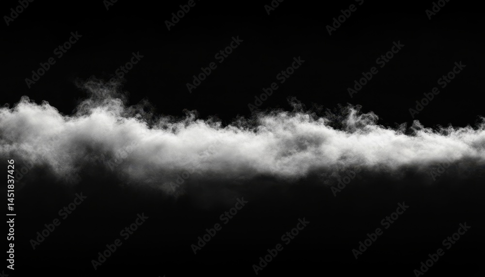 Fototapete Abstract White Powder Explosion on Black Backdrop Creates a Dynamic and Elegant Visual Element with a Textured Background