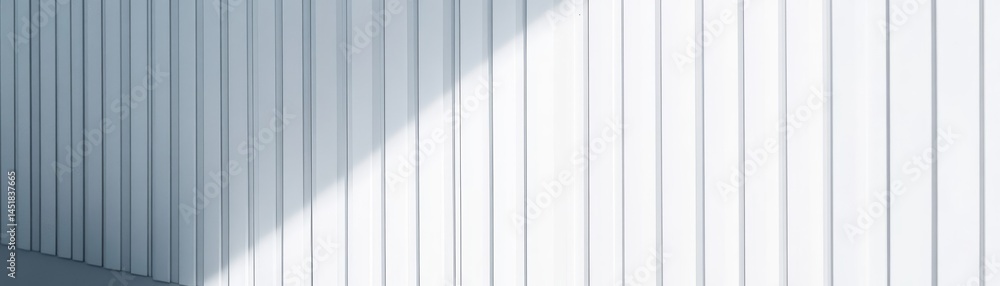 Aufkleber Abstract White Wall Texture Background Featuring Geometric Lines and Vertical Stripes in a Modern Minimalist Design Perfect for Architecture and Interior Presentation