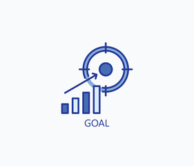 Goal Icon Or Logo Isolated Illustration