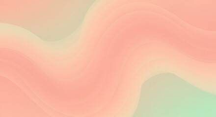 Fototapeta premium Abstract Peach Fuzz and Mint Green gradient. pastel background. Smooth gradient background. Technology background. Dreamy pastel abstract background