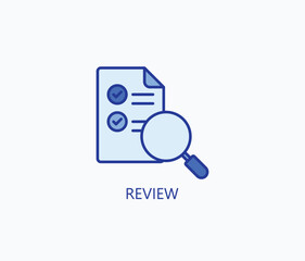 Review Icon Or Logo Isolated Illustration