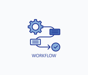 Workflow Icon Or Logo Isolated Illustration