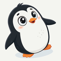 Fototapeta premium Simple happy penguin 