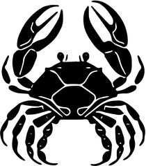 crab on white background