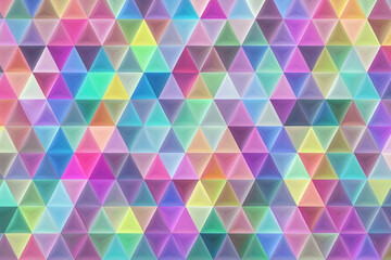 Fototapeta premium vibrant and visually captivating abstract wallpaper that incorporates geometric tessellations and a pastel gradient color palette.