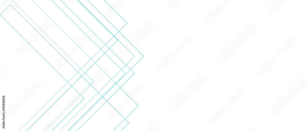 Poster Abstract minimalist geometric background with diagonal lines in soft pastel cyan on a clean white canvas. Modern airy tech-inspired aesthetic. Ideal for UI backgrounds, presentations.