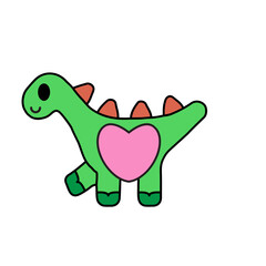 Hand drawn flat trendy cartoon element collection